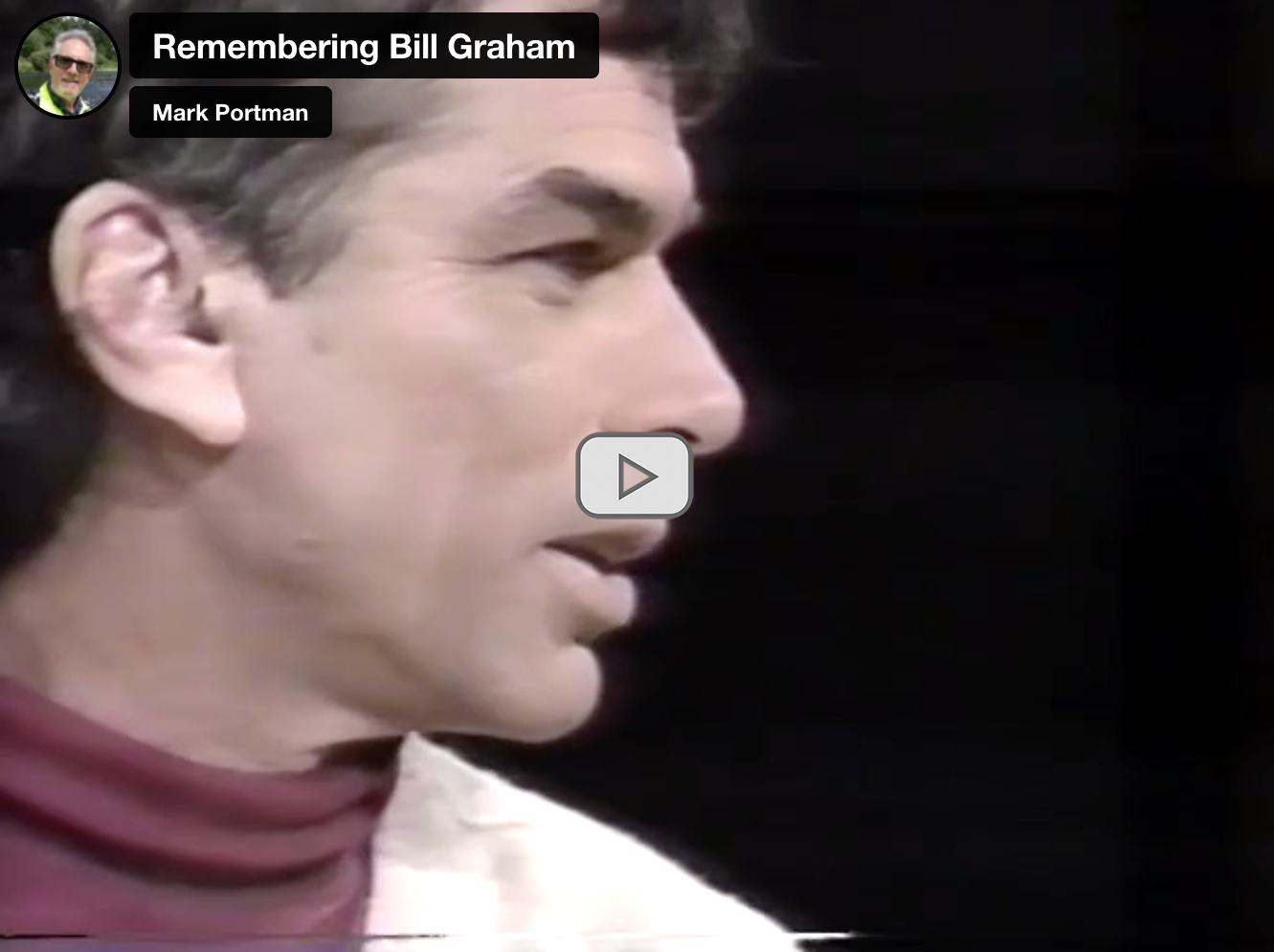 Mickey Hart on 1991 KRON special about Bill Graham